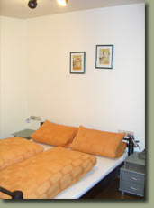 Picture of the bedroom of the holiday flat